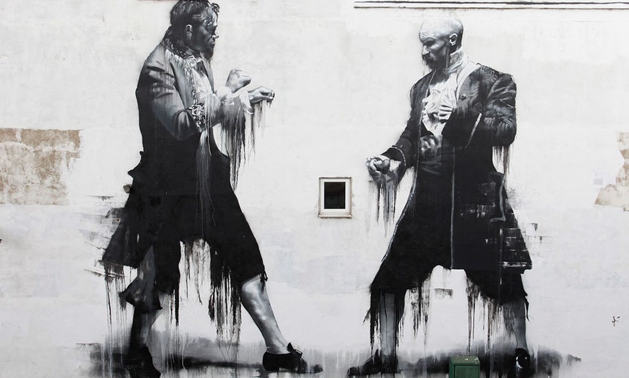 'Fight_Club'_by_Conor_Harrington_based_on_'Massacre_of_the_Innocents'_by_Charles_Le_Brun_in_Dulwich_Picture_Gallery1